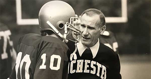 Coach Pat Stark with Jeff Wittig ’86