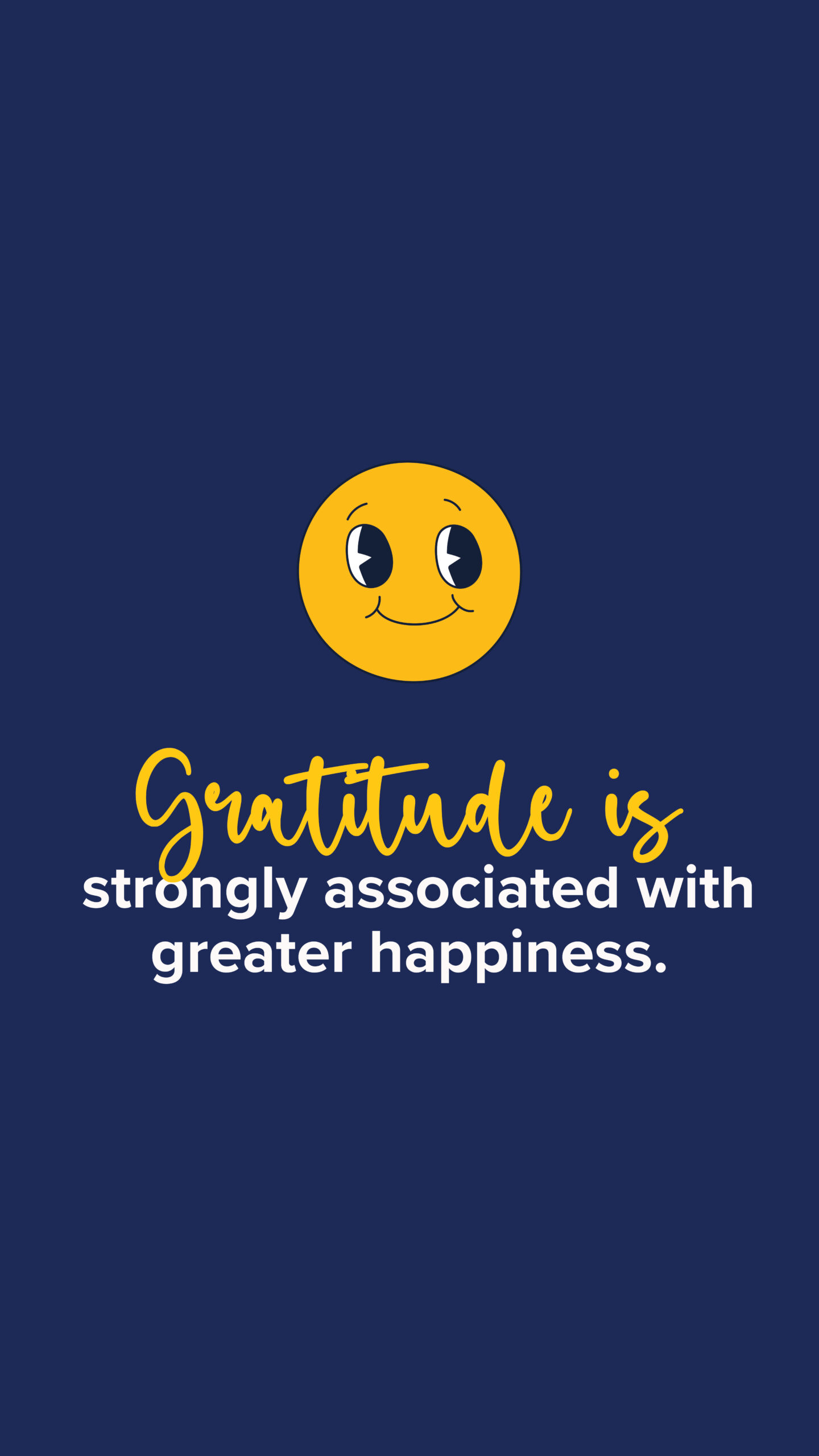 Gratitude is strongly associated with greater happiness. graphics