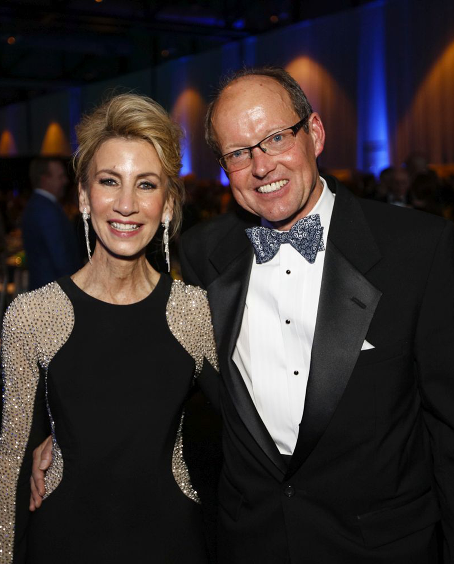 Kathy and Peter Landers in formal attire