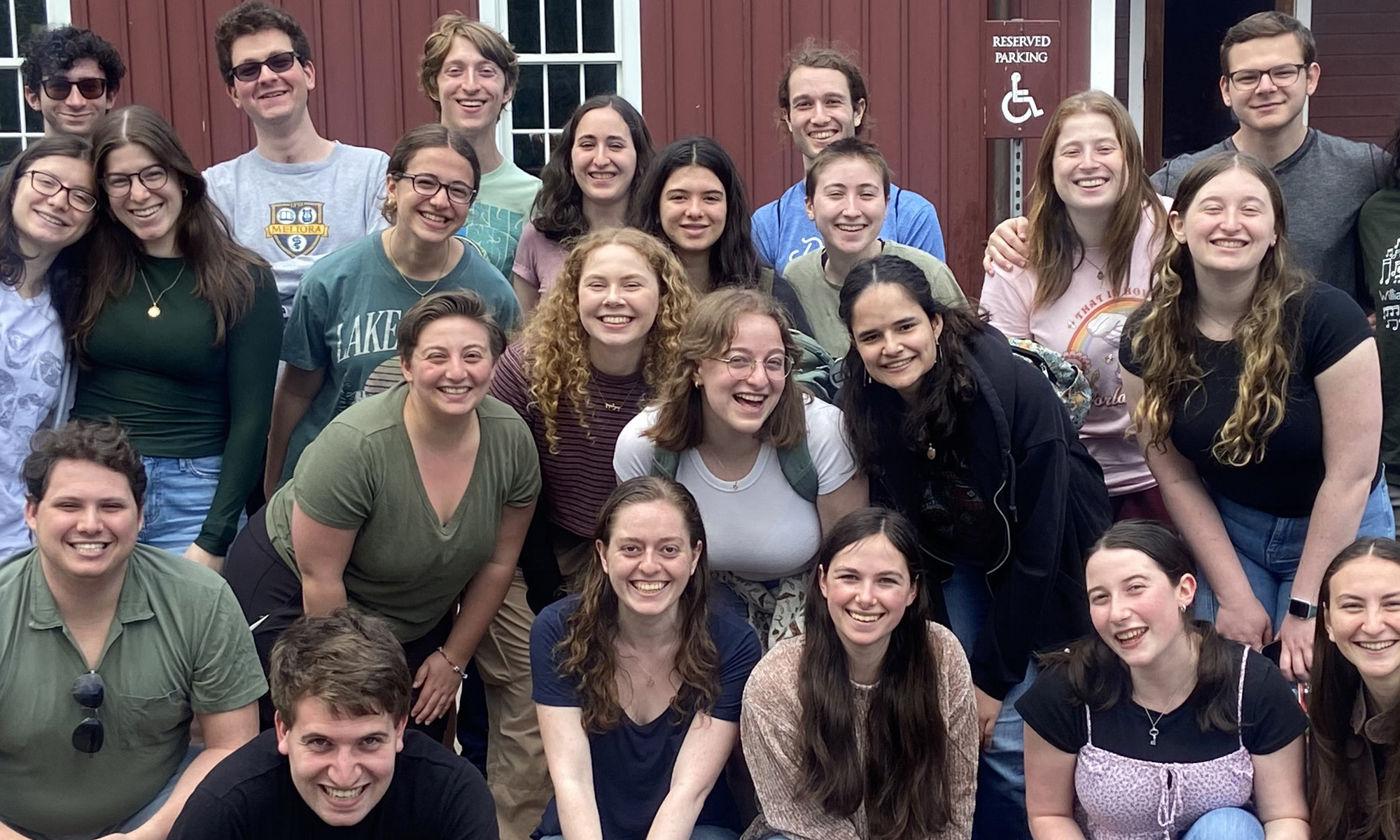 Group photo of students that are part of the hillel organization