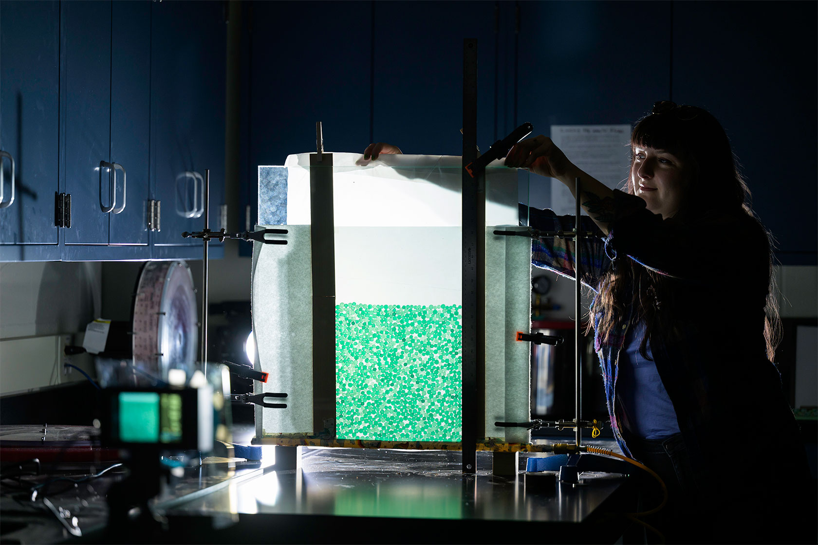 woman in a research lab