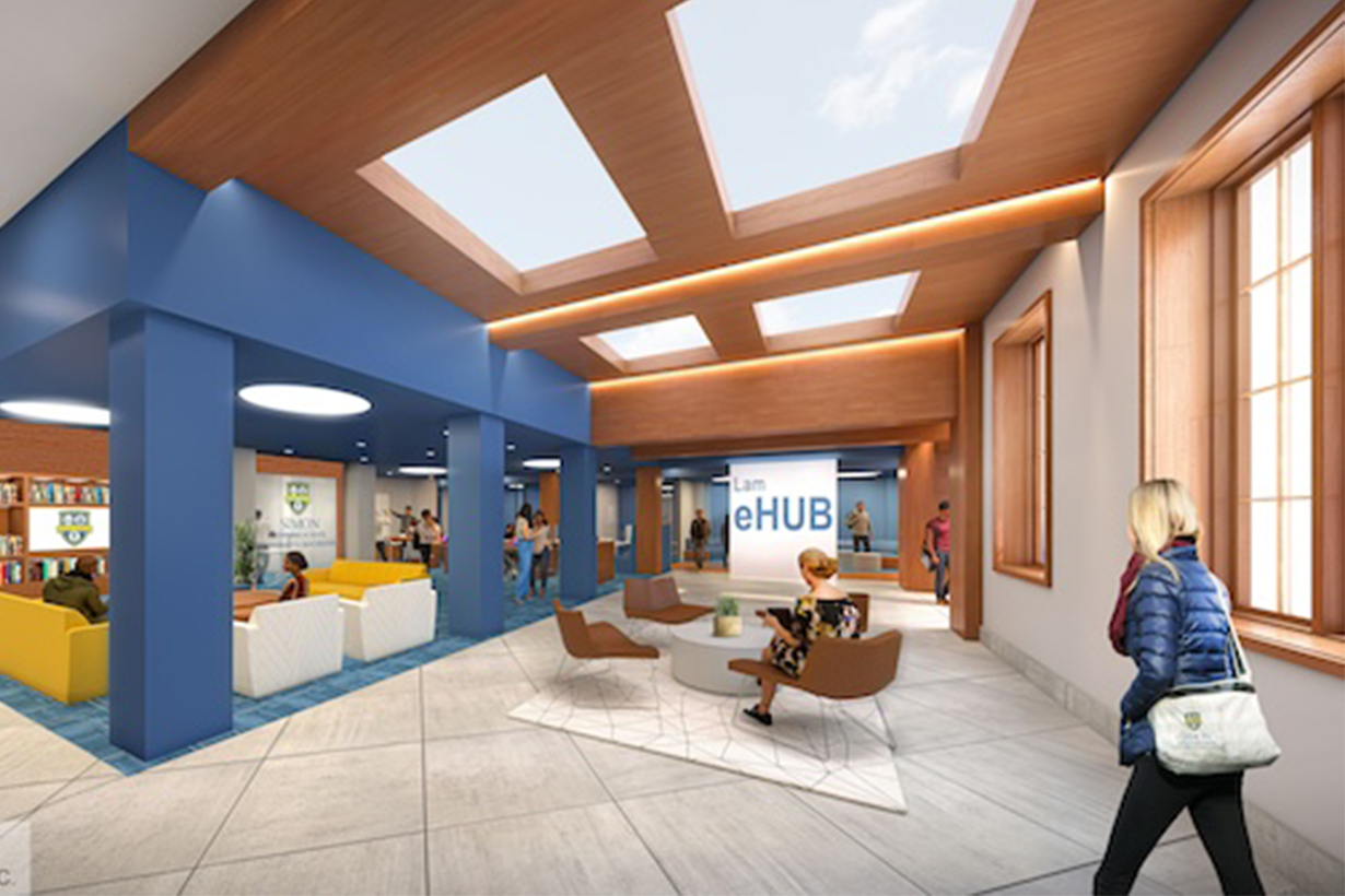 architectural rending of bizHub lab