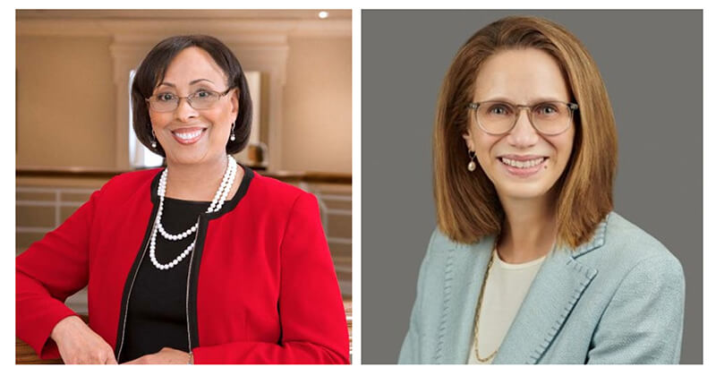 Headshot of Kathy Waller ’80, ’83S (MBA) and Abby Zabrodsky ’14, ’19S (MBA)